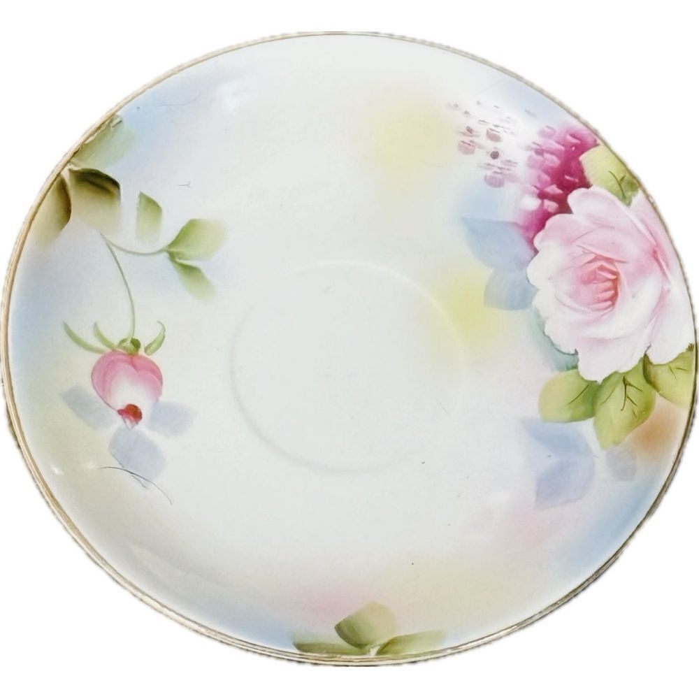Vintage Noritake Rose Painting Saucer -
Japan‎